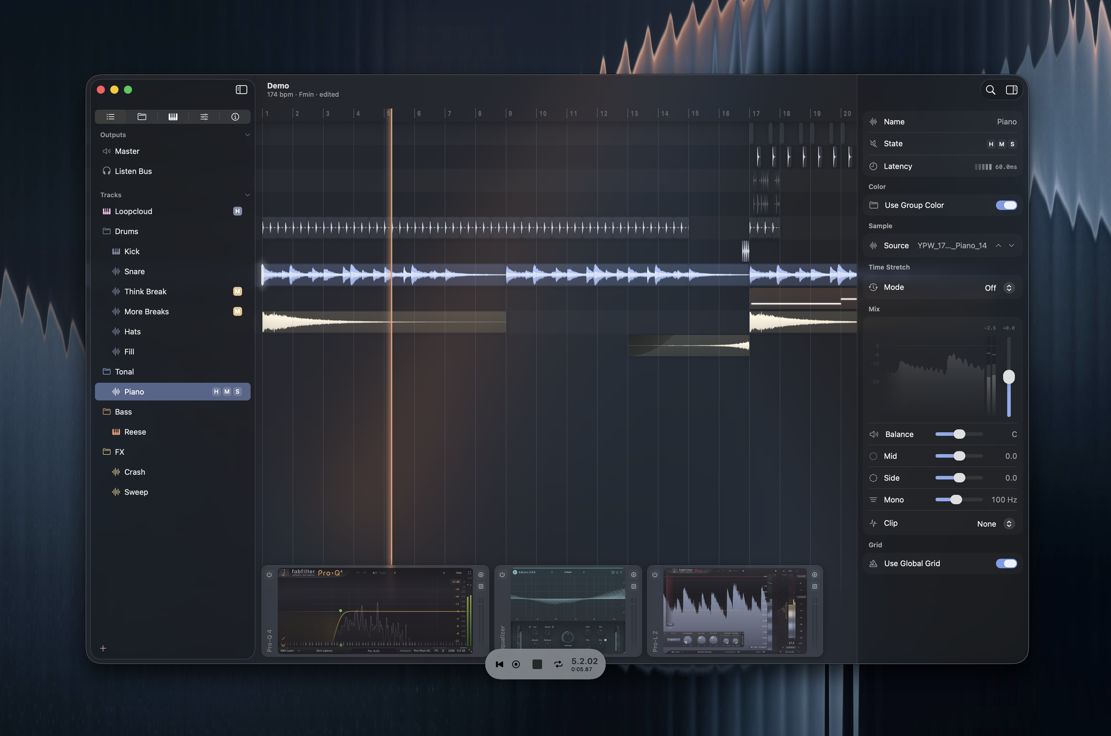Gridshift — Timeline View
